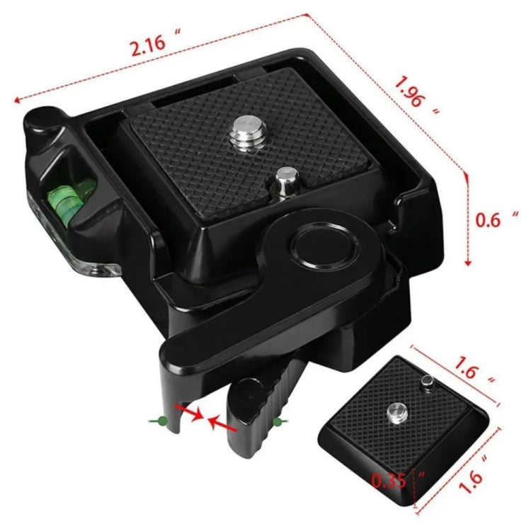 QR40 Aluminum Alloy Tripod Quick Release Plate - Quick Release Plate by PMC TechLife | Online Shopping South Africa | PMC TechLife | Buy Now Pay Later Mobicred