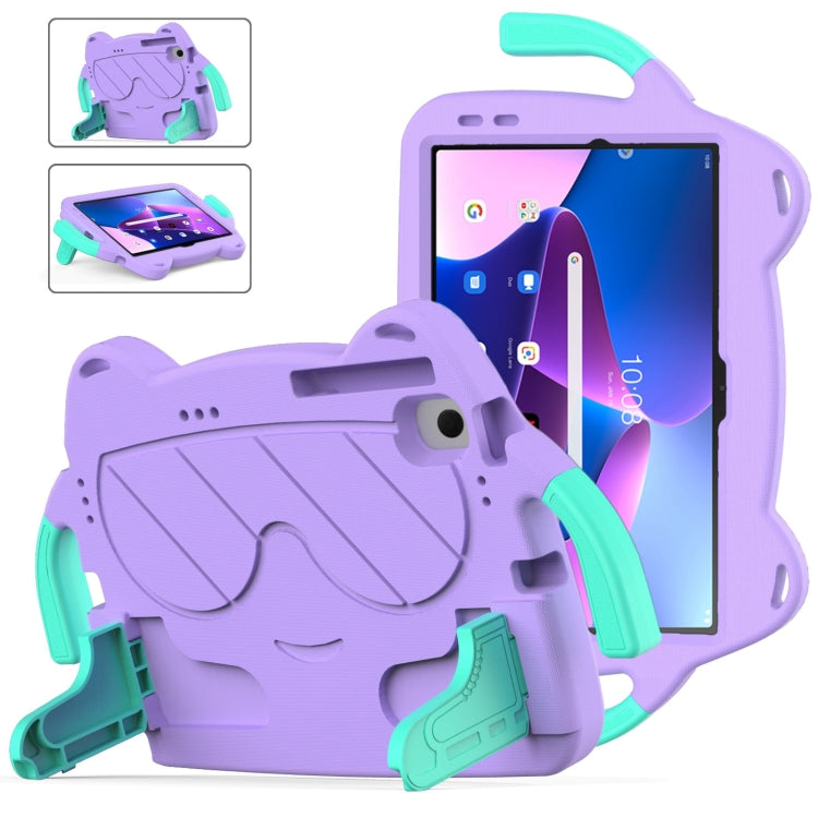 For Lenovo Tab M10 Plus TB-125 2022 Ice Baby EVA Shockproof Hard PC Tablet Case(Light Purple+Mint Green) - Lenovo by PMC TechLife | Online Shopping South Africa | PMC TechLife | Buy Now Pay Later Mobicred