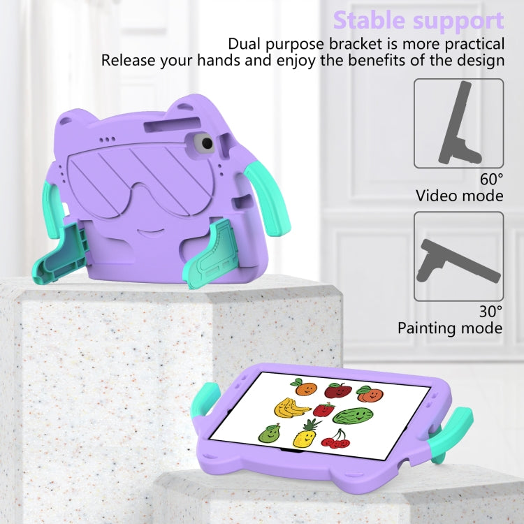 For Lenovo Tab M10 Plus TB-125 2022 Ice Baby EVA Shockproof Hard PC Tablet Case(Light Purple+Mint Green) - Lenovo by PMC TechLife | Online Shopping South Africa | PMC TechLife | Buy Now Pay Later Mobicred