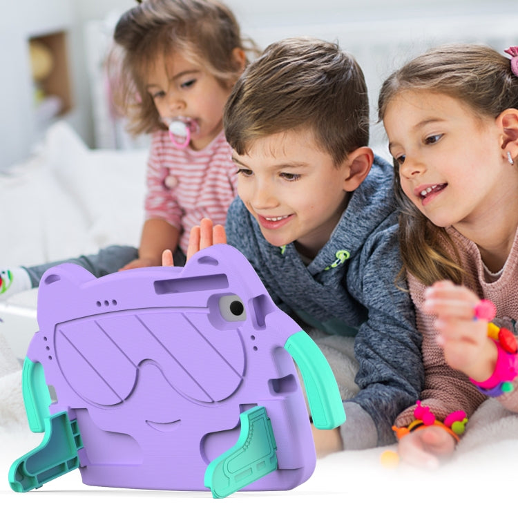For Lenovo Tab M10 Plus TB-125 2022 Ice Baby EVA Shockproof Hard PC Tablet Case(Light Purple+Mint Green) - Lenovo by PMC TechLife | Online Shopping South Africa | PMC TechLife | Buy Now Pay Later Mobicred