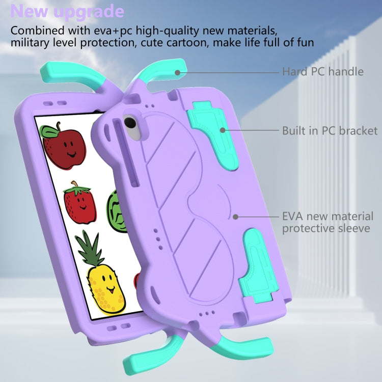 For Lenovo Tab M10 Plus TB-125 2022 Ice Baby EVA Shockproof Hard PC Tablet Case(Light Purple+Mint Green) - Lenovo by PMC TechLife | Online Shopping South Africa | PMC TechLife | Buy Now Pay Later Mobicred