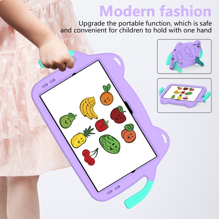 For Lenovo Tab M10 Plus TB-125 2022 Ice Baby EVA Shockproof Hard PC Tablet Case(Light Purple+Mint Green) - Lenovo by PMC TechLife | Online Shopping South Africa | PMC TechLife | Buy Now Pay Later Mobicred
