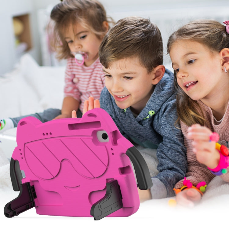 For Lenovo Tab M10 Plus TB-125 2022 Ice Baby EVA Shockproof Hard PC Tablet Case(Rose Red+Black) - Lenovo by PMC TechLife | Online Shopping South Africa | PMC TechLife | Buy Now Pay Later Mobicred