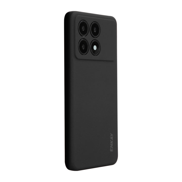 For Xiaomi Poco F6 Pro / Redmi K70 ENKAY Hat-Prince Liquid Silicone Shockproof Soft Phone Case(Black) - Xiaomi Cases by ENKAY | Online Shopping South Africa | PMC Jewellery | Buy Now Pay Later Mobicred