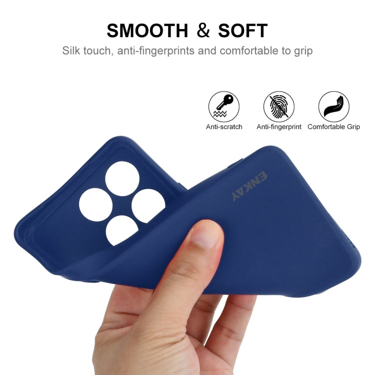 For Xiaomi Poco F6 Pro / Redmi K70 ENKAY Hat-Prince Liquid Silicone Shockproof Soft Phone Case(Black) - Xiaomi Cases by ENKAY | Online Shopping South Africa | PMC Jewellery | Buy Now Pay Later Mobicred