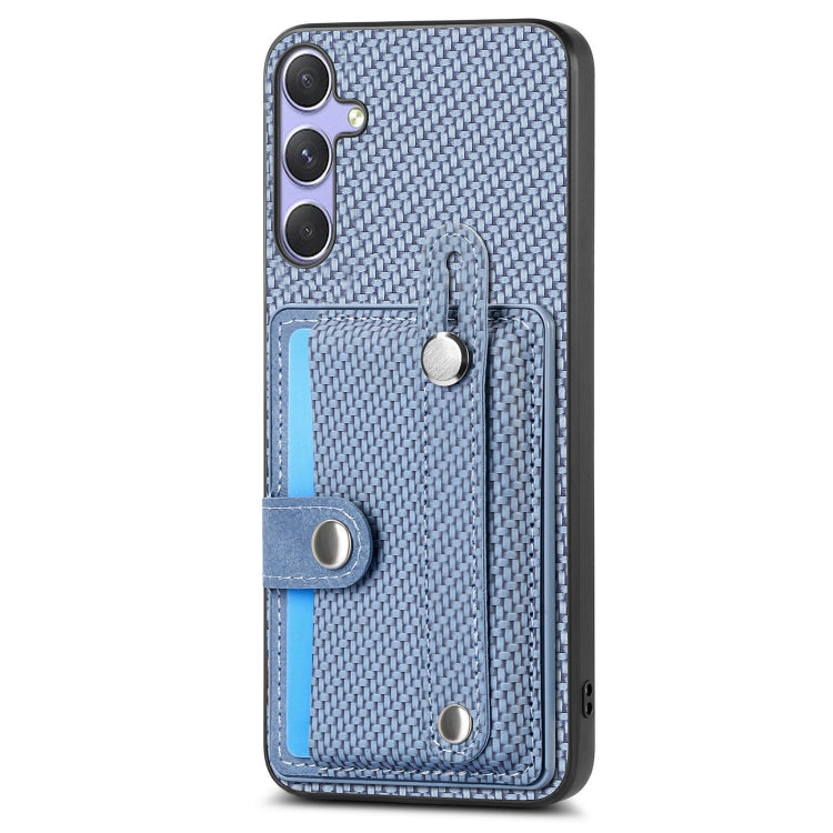 For Samsung Galaxy S25 Ultra 5G Wristband Kickstand Wallet Back Phone Case with Tool Knife(Blue) - Galaxy S25 Ultra 5G Cases by PMC TechLife | Online Shopping South Africa | PMC TechLife | Buy Now Pay Later Mobicred