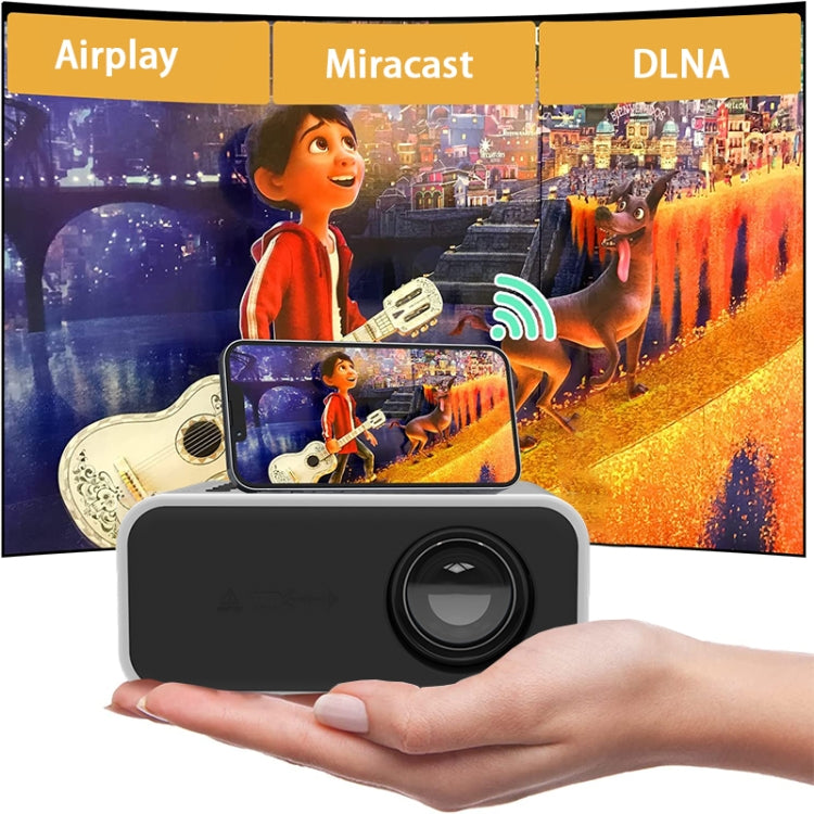 YT300 Home Multimedia Mini Remote Projector Support Mobile Phone(AU Plug White) - Mini Projector by PMC TechLife | Online Shopping South Africa | PMC TechLife | Buy Now Pay Later Mobicred