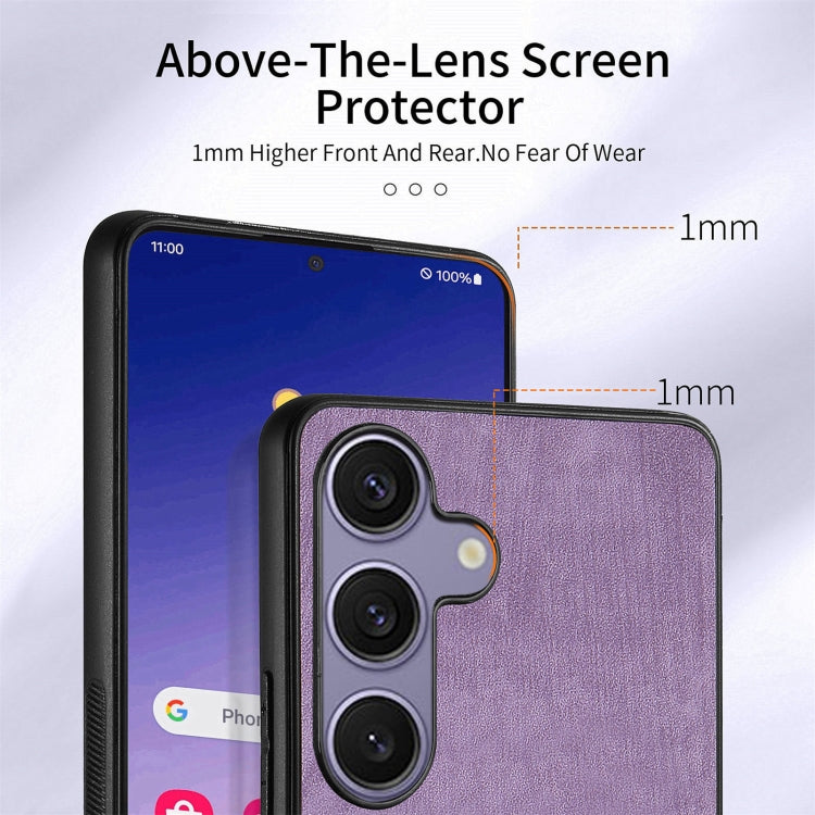For Samsung Galaxy S25+ 5G Retro Skin-feel Ring Card Wallet Phone Case(Purple) - Galaxy S25+ 5G Cases by PMC TechLife | Online Shopping South Africa | PMC TechLife | Buy Now Pay Later Mobicred