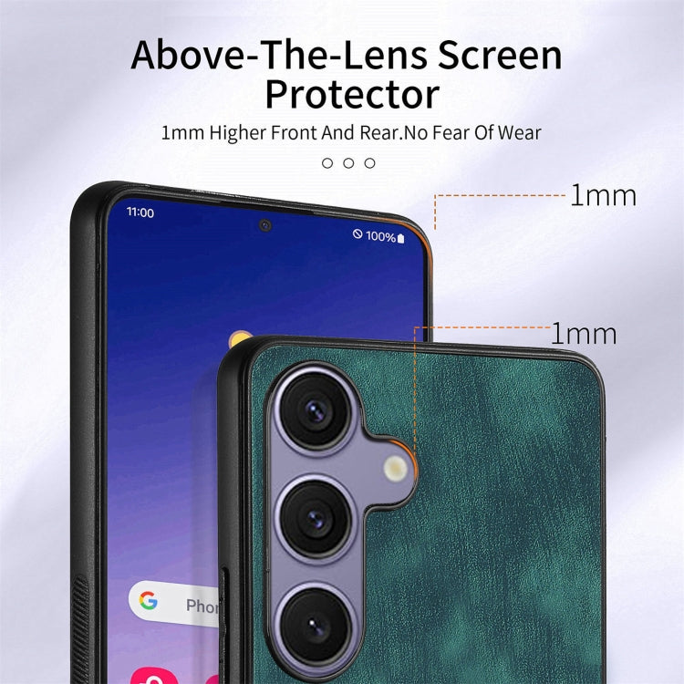 For Samsung Galaxy S25 Ultra 5G Retro Skin-feel Ring Card Wallet Phone Case(Green) - Galaxy S25 Ultra 5G Cases by PMC TechLife | Online Shopping South Africa | PMC TechLife | Buy Now Pay Later Mobicred