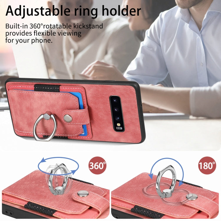 For Samsung Galaxy S25 5G Retro Skin-feel Ring Card Wallet Phone Case(Black) - Galaxy S25 5G Cases by PMC TechLife | Online Shopping South Africa | PMC TechLife | Buy Now Pay Later Mobicred