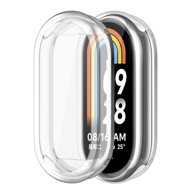 For Xiaomi Mi Band 8 ENKAY Hat-Prince Full Coverage Transparent Soft TPU Case with Screen Protection - Watch Cases by ENKAY | Online Shopping South Africa | PMC TechLife | Buy Now Pay Later Mobicred
