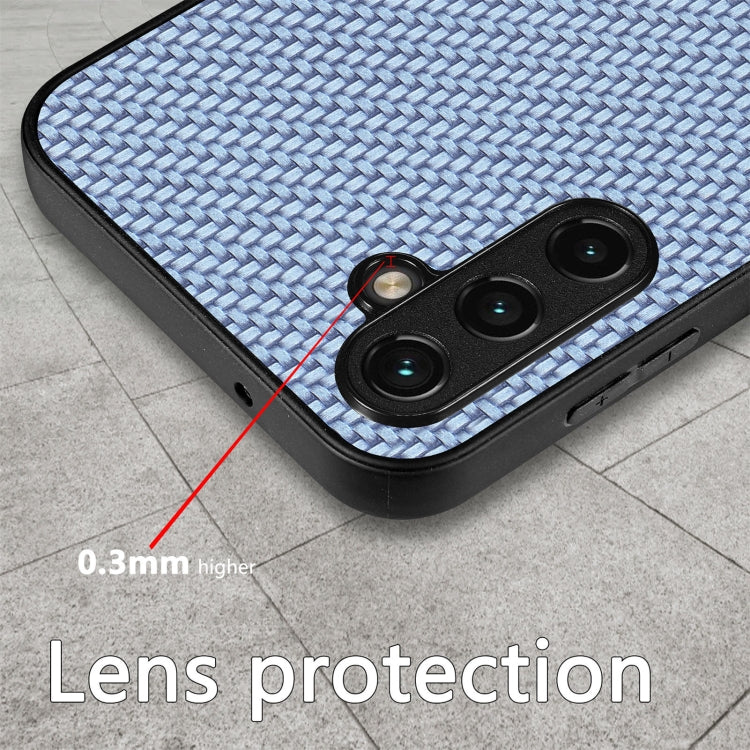 For Samsung Galaxy S25 5G Carbon Fiber Texture Leather Back Cover Phone Case(Brown) - Galaxy Phone Cases by PMC Jewellery | Online Shopping South Africa | PMC Jewellery | Buy Now Pay Later Mobicred