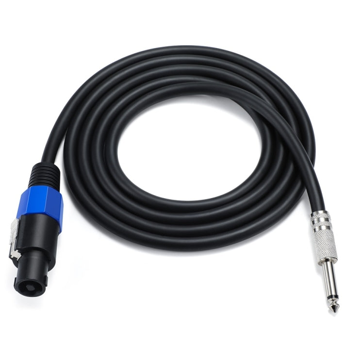 JUNSUNMAY Speakon Male to 6.35mm Male Audio Speaker Adapter Cable with Snap Lock, Length:25FT - free shipping - PMC Jewellery - Order now!