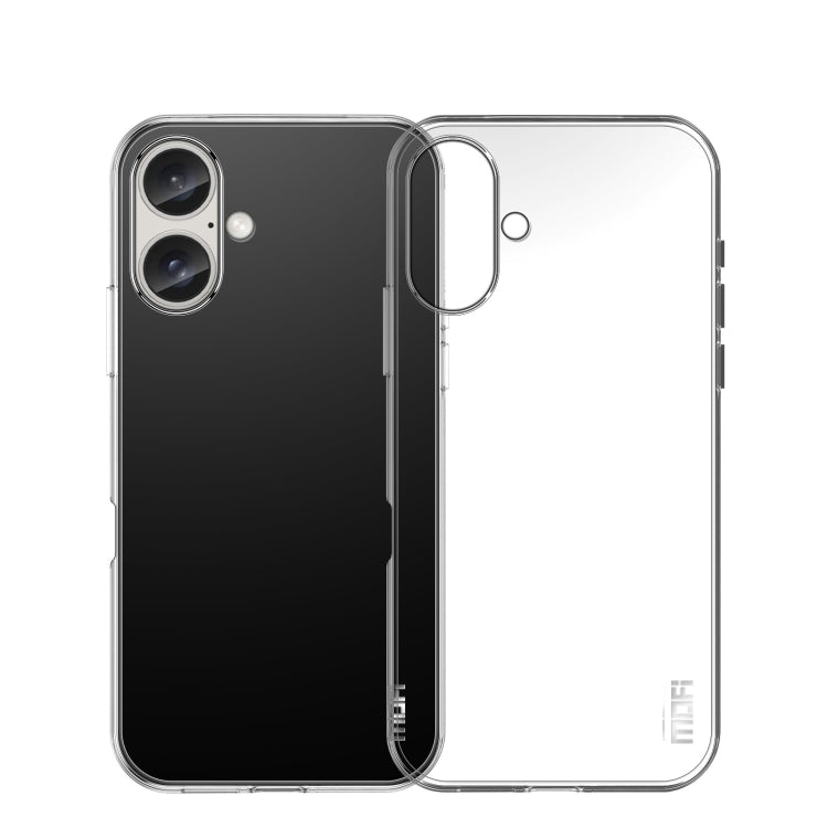 For iPhone 16 Plus MOFI Ming Series Ultra-thin TPU Phone Case(Transparent) - iPhone 16 Plus Cases by MOFI | Online Shopping South Africa | PMC TechLife | Buy Now Pay Later Mobicred