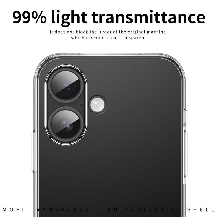 For iPhone 17 MOFI Ming Series Ultra-thin TPU Phone Case(Transparent) - iPhone 17 Cases by MOFI | Online Shopping South Africa | PMC TechLife | Buy Now Pay Later Mobicred