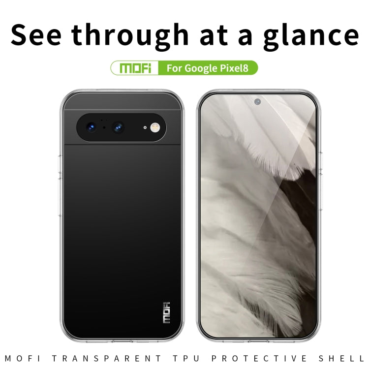 For Google Pixel 8 MOFI Ming Series Ultra-thin TPU Phone Case(Transparent) - Google Cases by MOFI | Online Shopping South Africa | PMC TechLife