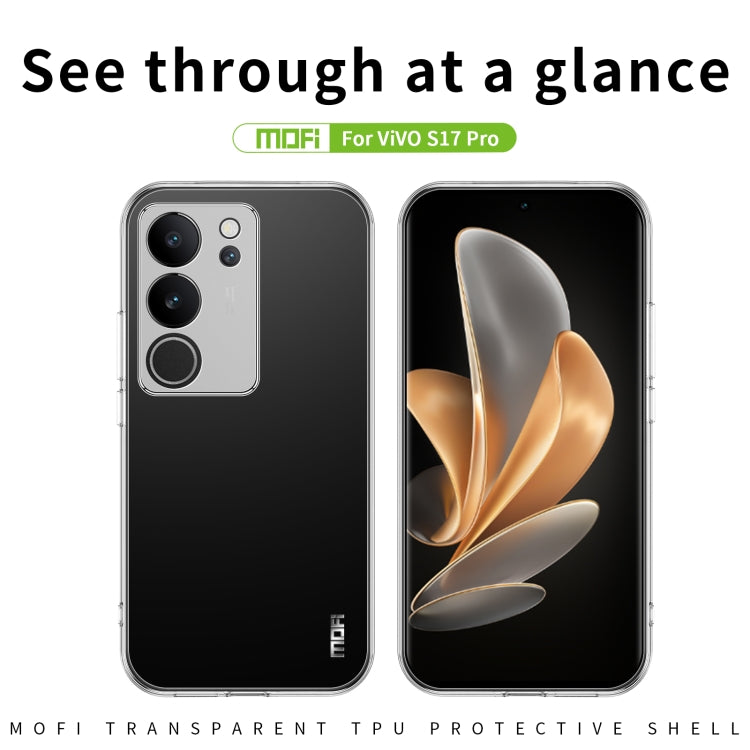For vivo S17 Pro MOFI Ming Series Ultra-thin TPU Phone Case(Transparent) - vivo Cases by MOFI | Online Shopping South Africa | PMC TechLife