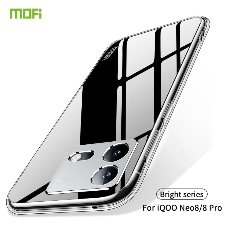 For vivo iQOO Neo8 / Neo8 Pro MOFI Ming Series Ultra-thin TPU Phone Case(Transparent) - vivo Cases by MOFI | Online Shopping South Africa | PMC TechLife