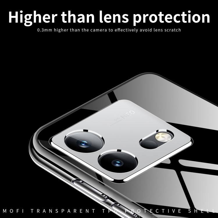 For vivo iQOO Neo8 / Neo8 Pro MOFI Ming Series Ultra-thin TPU Phone Case(Transparent) - vivo Cases by MOFI | Online Shopping South Africa | PMC TechLife