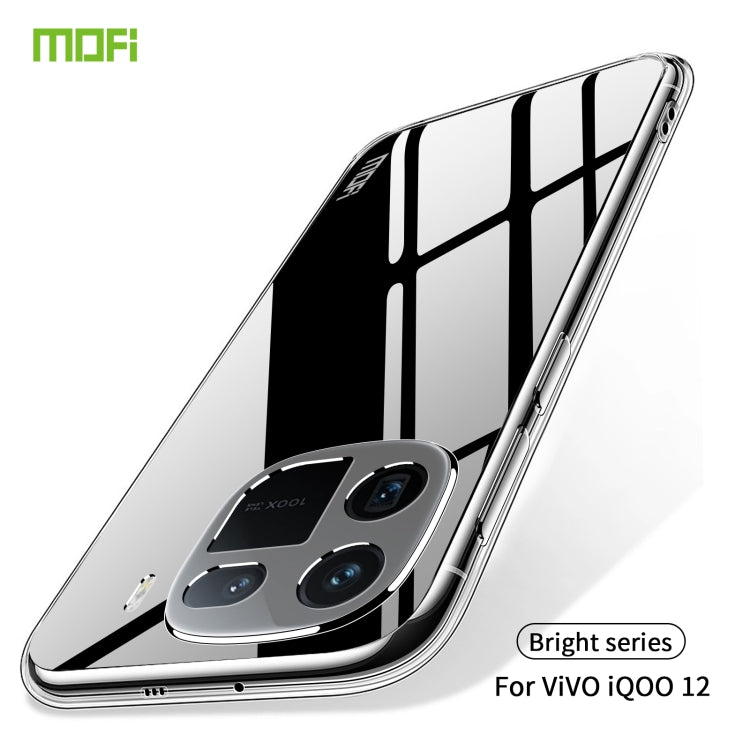 For vivo iQOO 12 MOFI Ming Series Ultra-thin TPU Phone Case(Transparent) - iQOO 12 Cases by MOFI | Online Shopping South Africa | PMC TechLife