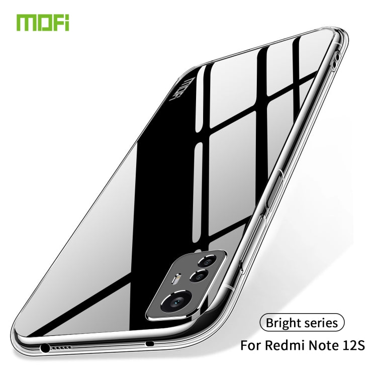 For Xiaomi Redmi Note 12S MOFI Ming Series Ultra-thin TPU Phone Case(Transparent) - Xiaomi Cases by MOFI | Online Shopping South Africa | PMC TechLife
