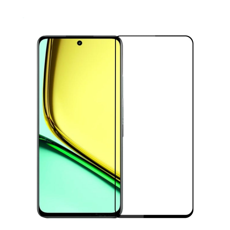 For Realme C67 5G PINWUYO 9H 2.5D Full Screen Tempered Glass Film(Black) - Realme Tempered Glass by PINWUYO | Online Shopping South Africa | PMC TechLife | Buy Now Pay Later Mobicred