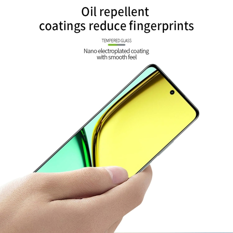 For Realme C67 5G PINWUYO 9H 2.5D Full Screen Tempered Glass Film(Black) - Realme Tempered Glass by PINWUYO | Online Shopping South Africa | PMC TechLife | Buy Now Pay Later Mobicred