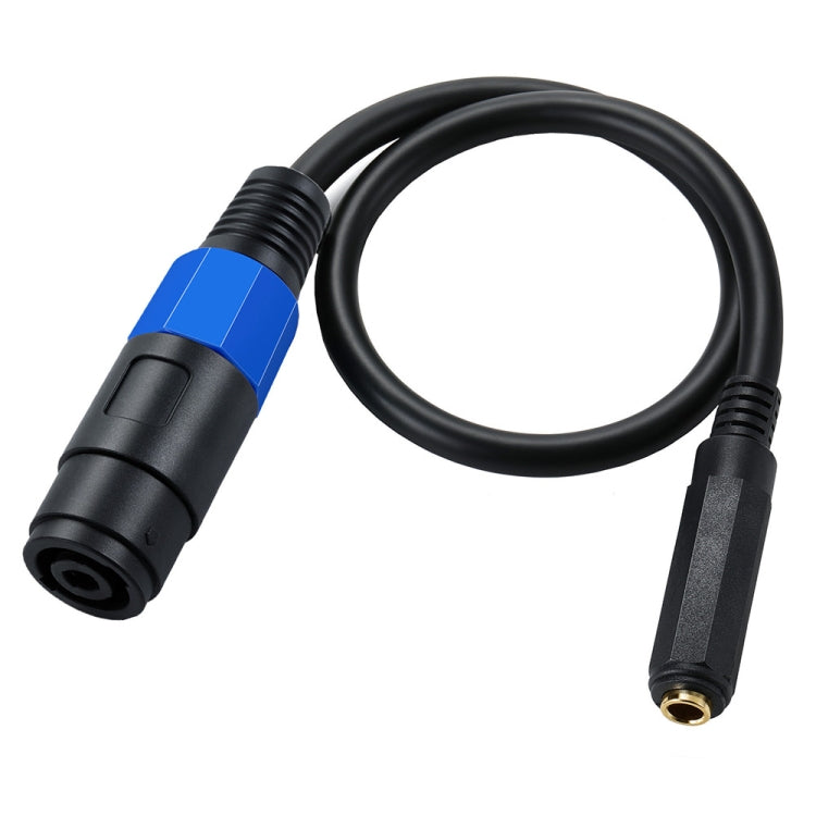 JUNSUNMAY Speakon Female to 6.35mm Female Audio Speaker Adapter Cable, Length: 50cm - Microphone Audio Cable & Connector by JUNSUNMAY | Online Shopping South Africa | PMC TechLife | Buy Now Pay Later Mobicred