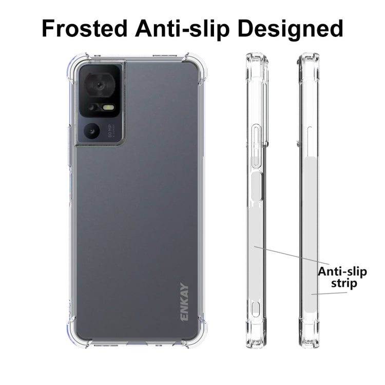 For TCL 40 SE ENKAY Hat-Prince Transparent TPU Shockproof Phone Case - free shipping - PMC TechLife - Order now!