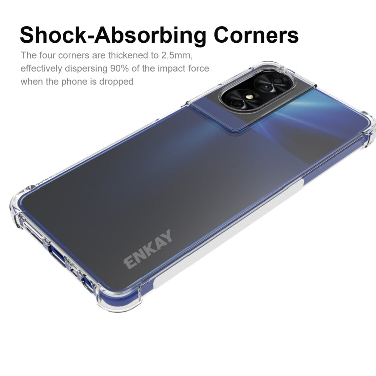For TCL 50 SE 4G ENKAY Hat-Prince Transparent TPU Shockproof Phone Case - TCL by ENKAY | Online Shopping South Africa | PMC Jewellery | Buy Now Pay Later Mobicred