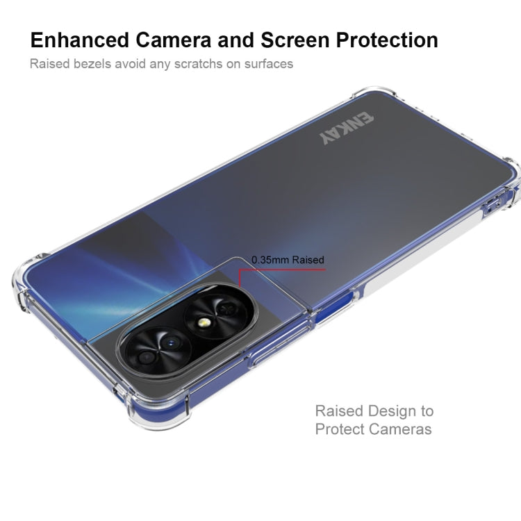 For TCL 50 SE 4G ENKAY Hat-Prince Transparent TPU Shockproof Phone Case - TCL by ENKAY | Online Shopping South Africa | PMC Jewellery | Buy Now Pay Later Mobicred