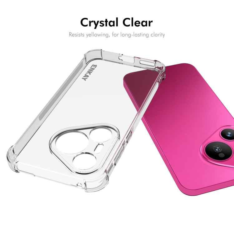 For Huawei Pura 70 Pro / 70 Pro+ ENKAY Hat-Prince Transparent TPU Shockproof Phone Case - free shipping - PMC Jewellery - Order now!