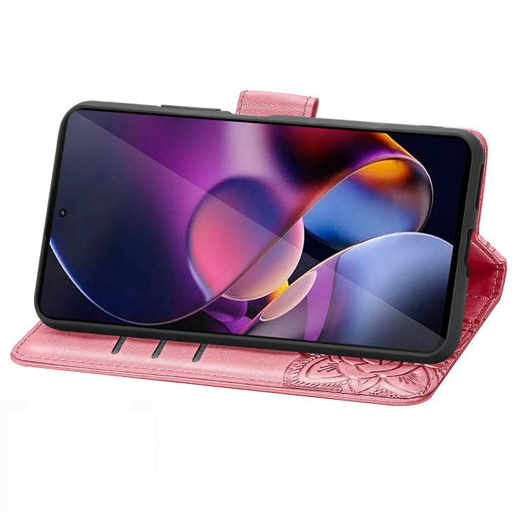 For Motorola Moto G Stylus 5G 2024 Butterfly Love Flower Embossed Leather Phone Case(Pink) - Motorola Cases by PMC Jewellery | Online Shopping South Africa | PMC Jewellery | Buy Now Pay Later Mobicred