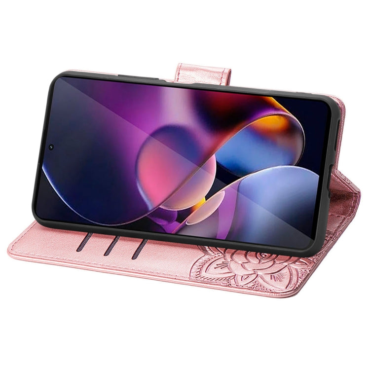 For Motorola Moto G Stylus 5G 2024 Butterfly Love Flower Embossed Leather Phone Case(Rose Pink) - Motorola Cases by PMC Jewellery | Online Shopping South Africa | PMC Jewellery | Buy Now Pay Later Mobicred