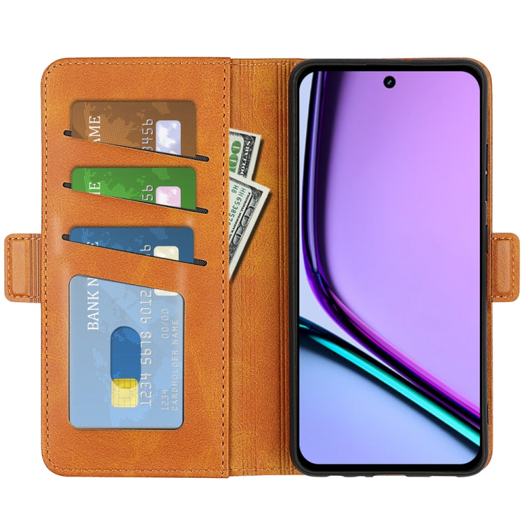 For Realme C67 5G Dual-side Magnetic Buckle Horizontal Flip Leather Phone Case(Yellow) - free shipping - PMC TechLife - Order now!