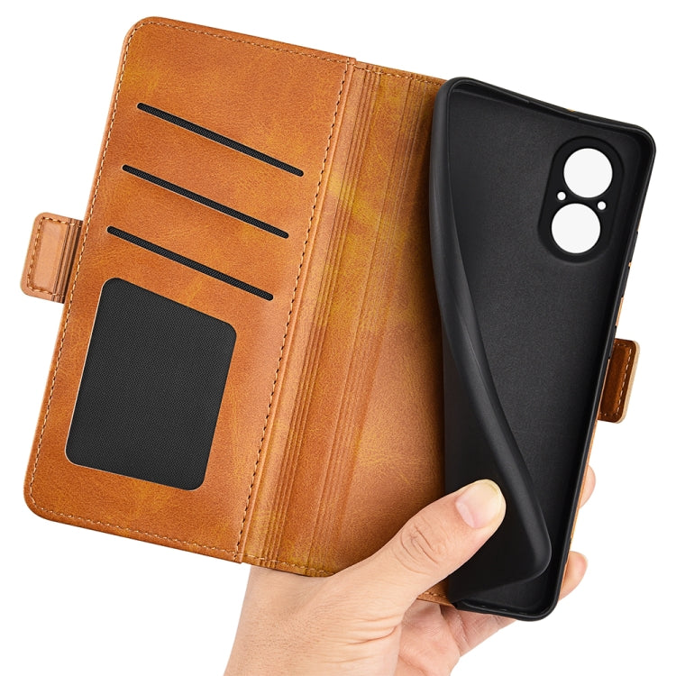 For Realme C67 5G Dual-side Magnetic Buckle Horizontal Flip Leather Phone Case(Yellow) - free shipping - PMC TechLife - Order now!