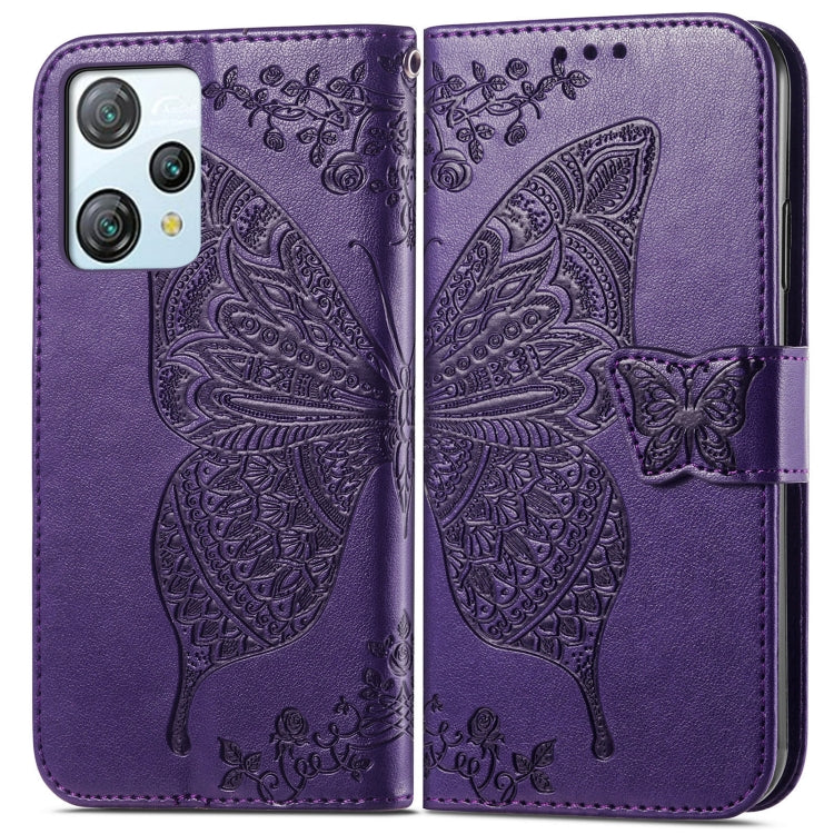 For Blackview A53 Butterfly Love Flower Embossed Leather Phone Case(Purple) - More Brand by PMC TechLife | Online Shopping South Africa | PMC TechLife | Buy Now Pay Later Mobicred