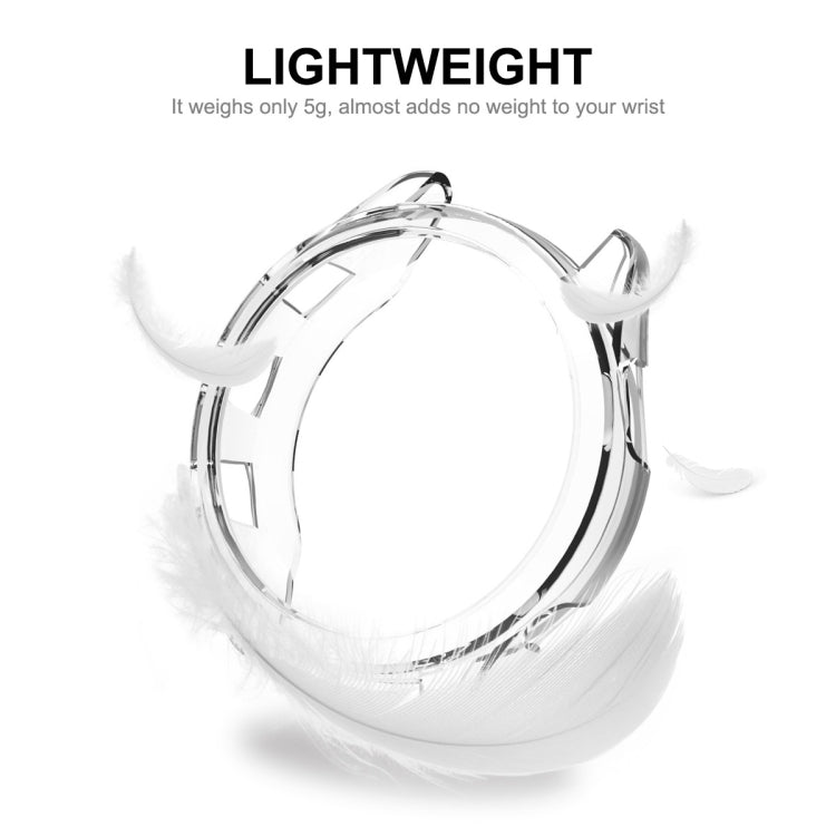 For Garmin Forerunner 265S ENKAY Hat-Prince Transparent TPU Frame Drop Protection Case(Transparent) - Watch Cases by ENKAY | Online Shopping South Africa | PMC TechLife | Buy Now Pay Later Mobicred