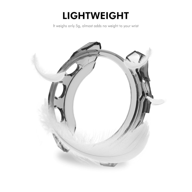 For Garmin Fenix 8 AMOLED / MIP 47mm ENKAY Hat-Prince Transparent TPU Frame Drop Protection Case(Grey) - free shipping - PMc TechLife - Order now!