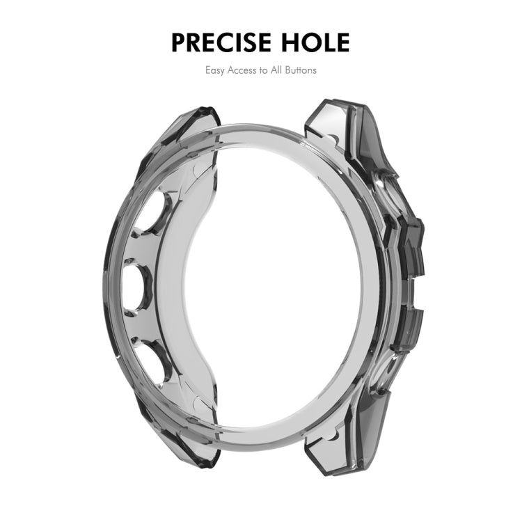 For Garmin Fenix 8 AMOLED / MIP 51mm ENKAY Hat-Prince Transparent TPU Frame Drop Protection Case(Orange) - free shipping - PMc TechLife - Order now!