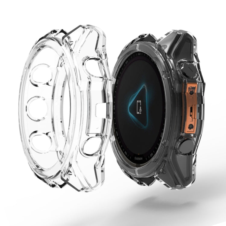 For Garmin Fenix 8 AMOLED / MIP 51mm ENKAY Hat-Prince Transparent TPU Frame Drop Protection Case(Transparent) - free shipping - PMc TechLife - Order now!