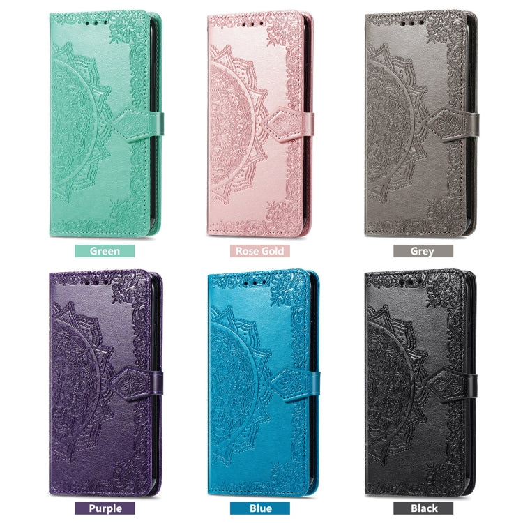 For Motorola Moto G Play 2024 Mandala Flower Embossed Leather Phone Case(Black) - Motorola Cases by PMC Jewellery | Online Shopping South Africa | PMC Jewellery | Buy Now Pay Later Mobicred