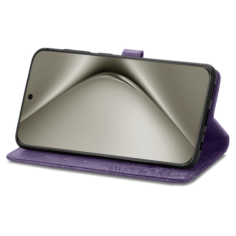 For Huawei Pura 70 Mandala Flower Embossed Leather Phone Case(Purple) - Huawei Cases by PMC Jewellery | Online Shopping South Africa | PMC Jewellery | Buy Now Pay Later Mobicred