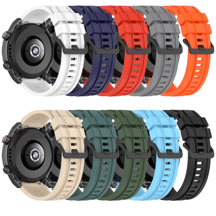 For Huawei Watch Ultimate Long & Short Sports Solid Color Silicone Watch Band Set(Grey) - Watch Bands by PMC TechLife | Online Shopping South Africa | PMC TechLife | Buy Now Pay Later Mobicred