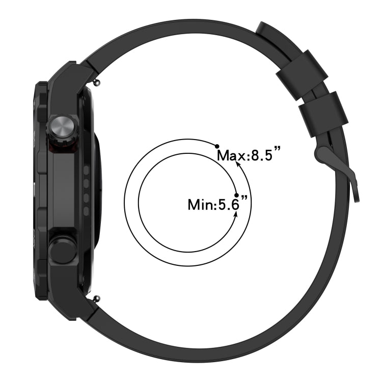 For Huawei Watch Ultimate Long & Short Sports Solid Color Silicone Watch Band Set(Grey) - Watch Bands by PMC TechLife | Online Shopping South Africa | PMC TechLife | Buy Now Pay Later Mobicred