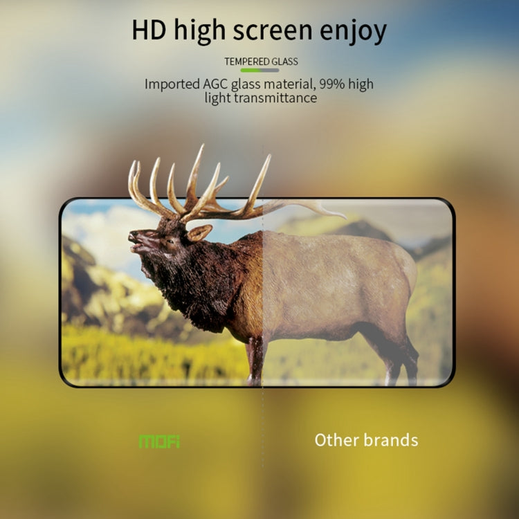 For Honor 90 MOFI 9H 3D Hot Bending Tempered Glass Film(Black) - Honor Tempered Glass by MOFI | Online Shopping South Africa | PMC TechLife