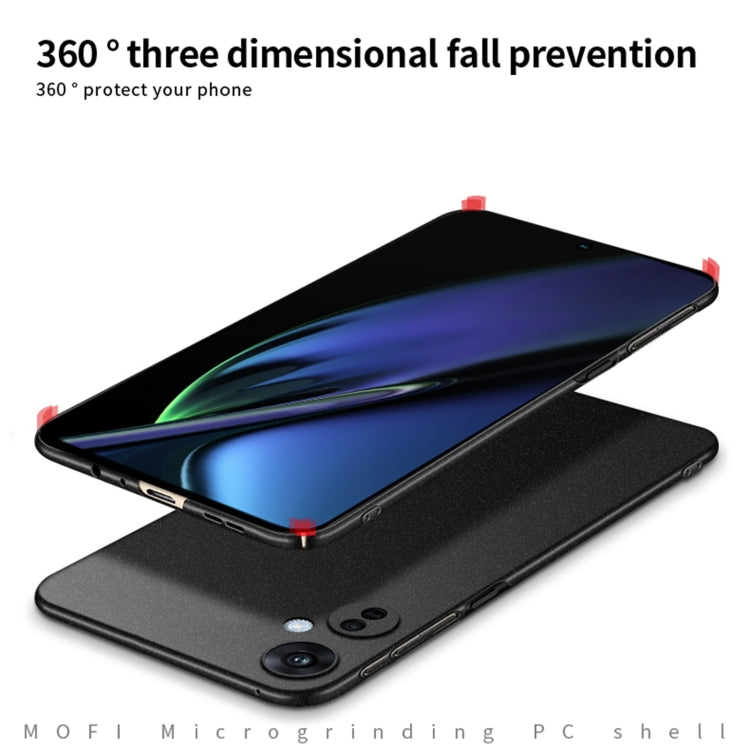 For OPPO K11X 5G MOFI Fandun Series Frosted PC Ultra-thin All-inclusive Phone Case(Gray) - OPPO Cases by MOFI | Online Shopping South Africa | PMC TechLife