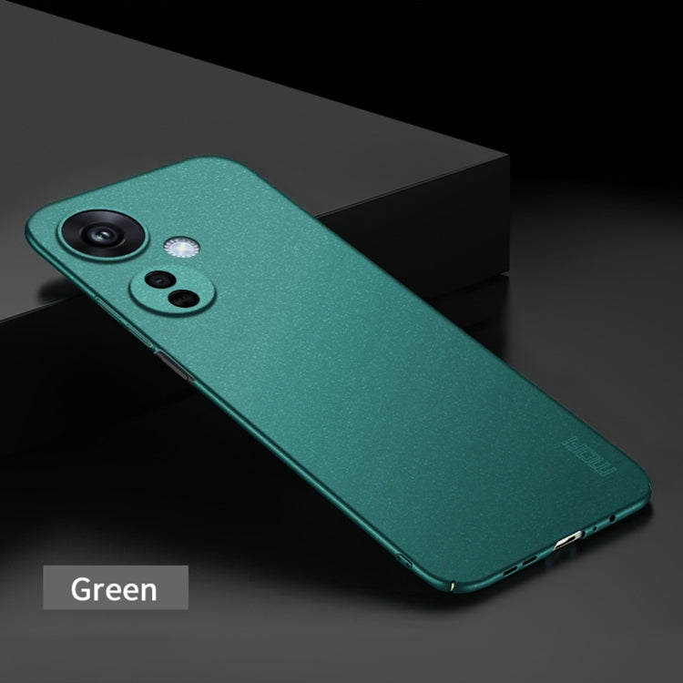 For OPPO K11X 5G MOFI Fandun Series Frosted PC Ultra-thin All-inclusive Phone Case(Green) - OPPO Cases by MOFI | Online Shopping South Africa | PMC TechLife