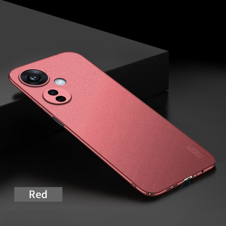 For OPPO K11X 5G MOFI Fandun Series Frosted PC Ultra-thin All-inclusive Phone Case(Red) - OPPO Cases by MOFI | Online Shopping South Africa | PMC TechLife