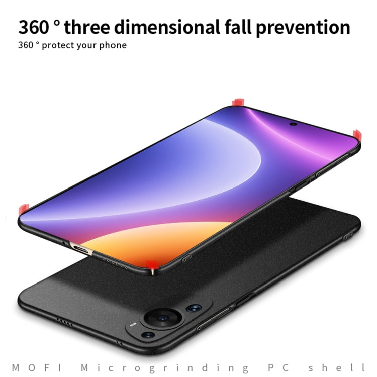 For Xiaomi Redmi Note 12 Turbo MOFI Fandun Series Frosted PC Ultra-thin All-inclusive Phone Case(Black) - Xiaomi Cases by MOFI | Online Shopping South Africa | PMC TechLife
